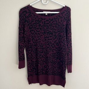 Banana Republic Leopard Print Sweater size S